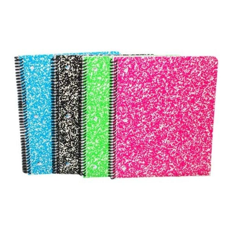 Marbled Spiral Notebooks - Assorted 70 Sheets 1