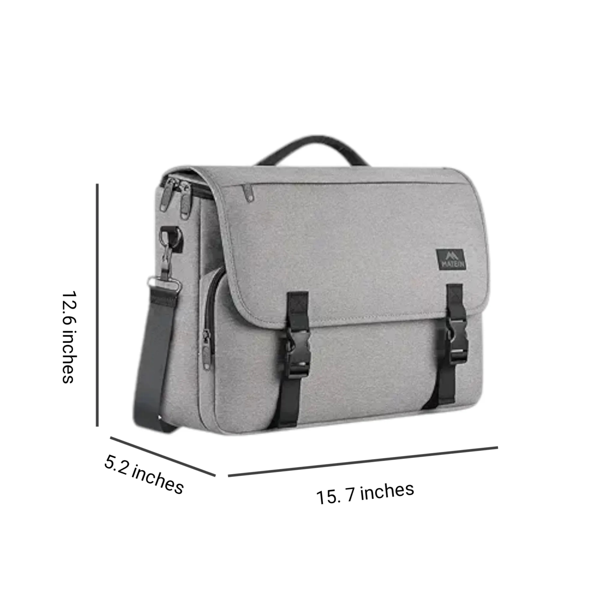 Waterproof Men's Messenger Bag 15.7" x 5.2" x 12.6" 3