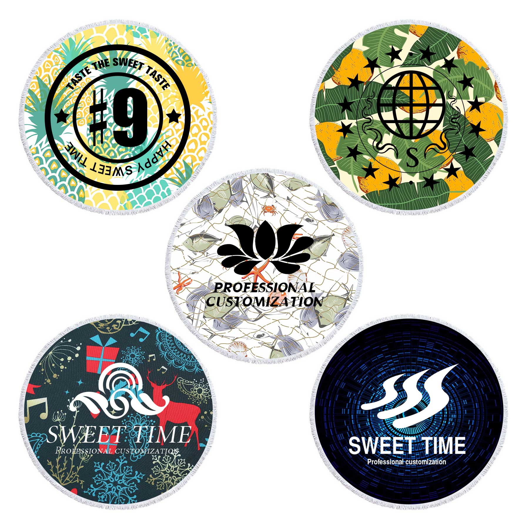 Round Beach Towels 2