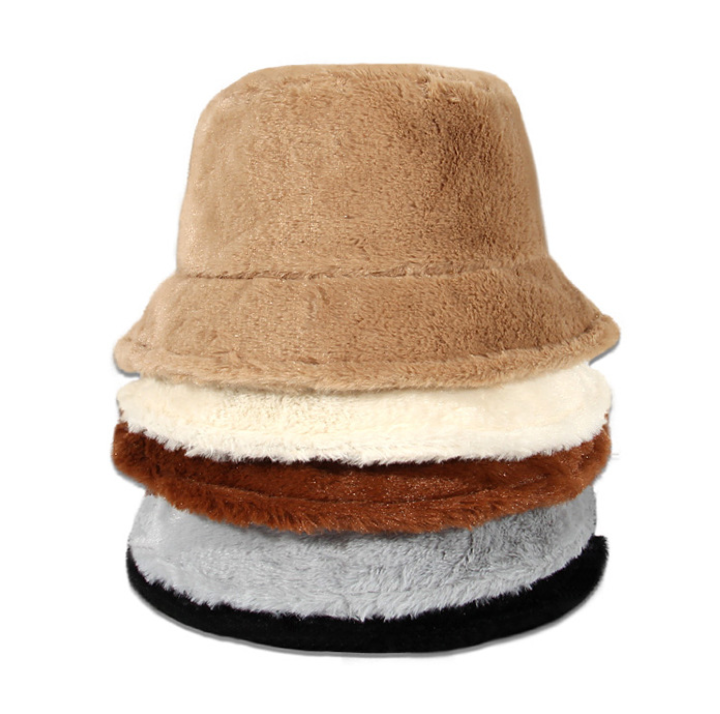 Fur Bucket Hat, custom hat with logo imprint 2