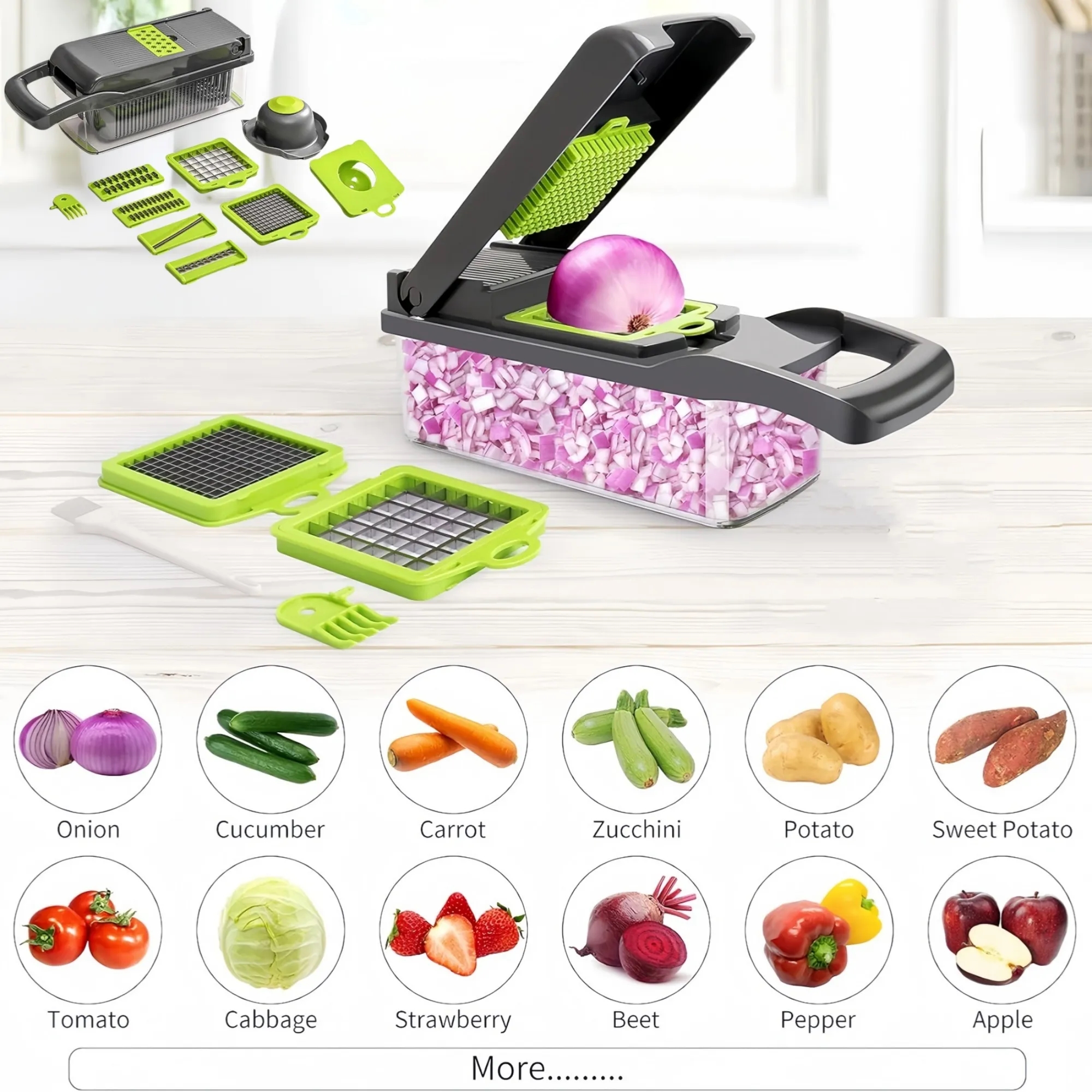 15 in1 Multifunctional Vegetable Chopper 3