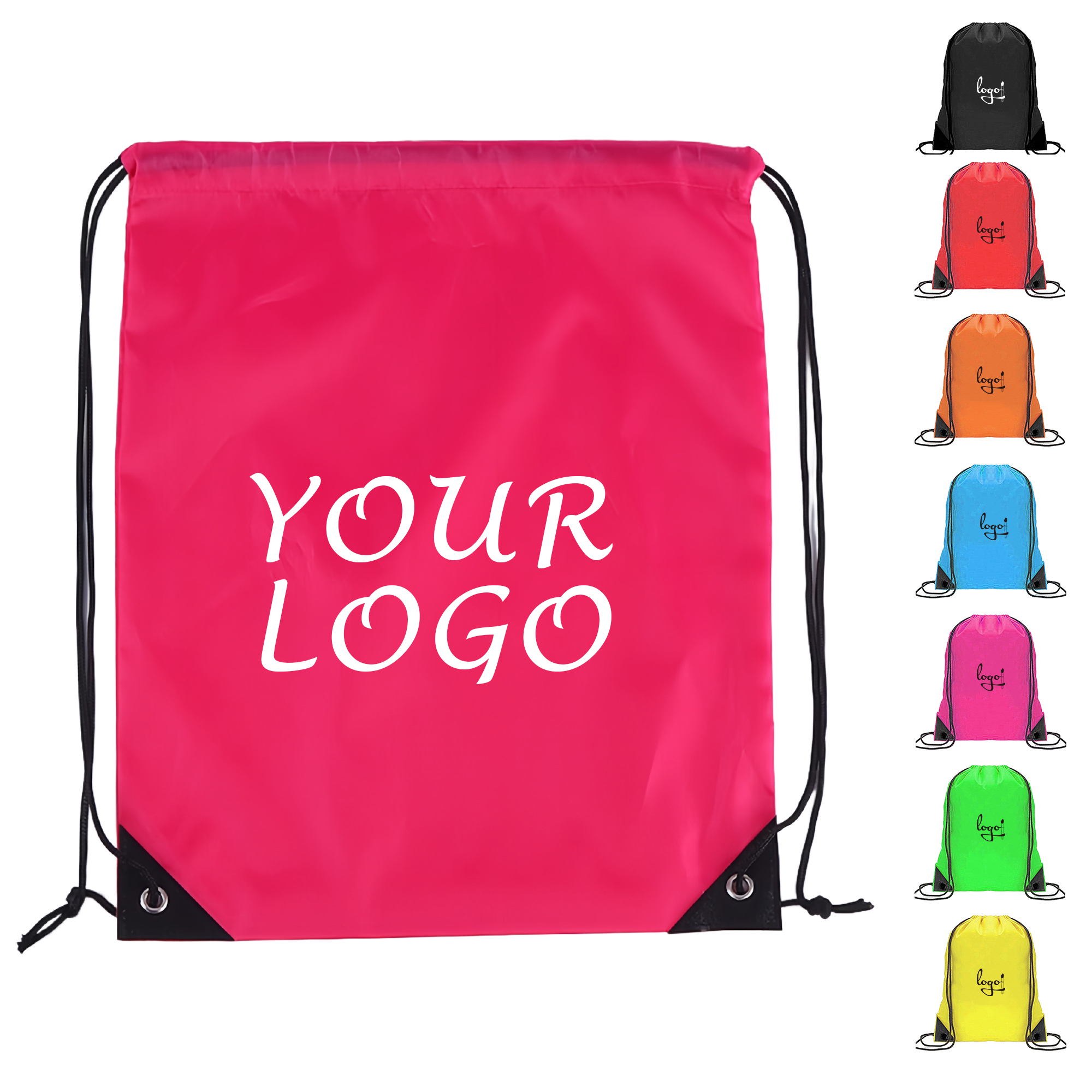 Stylish Drawstring Backpack Unisex School Gym Travel MOQ50 2