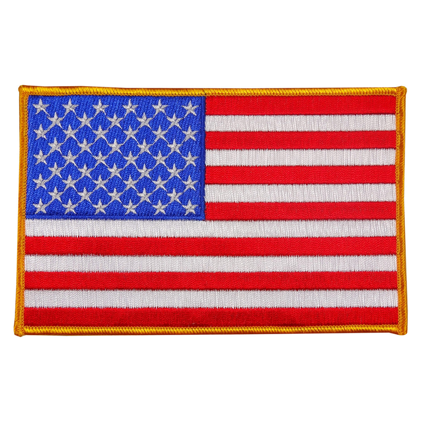 USA - American Flag Embroidered Patch - 4" x 6 1/4" - EAF-5