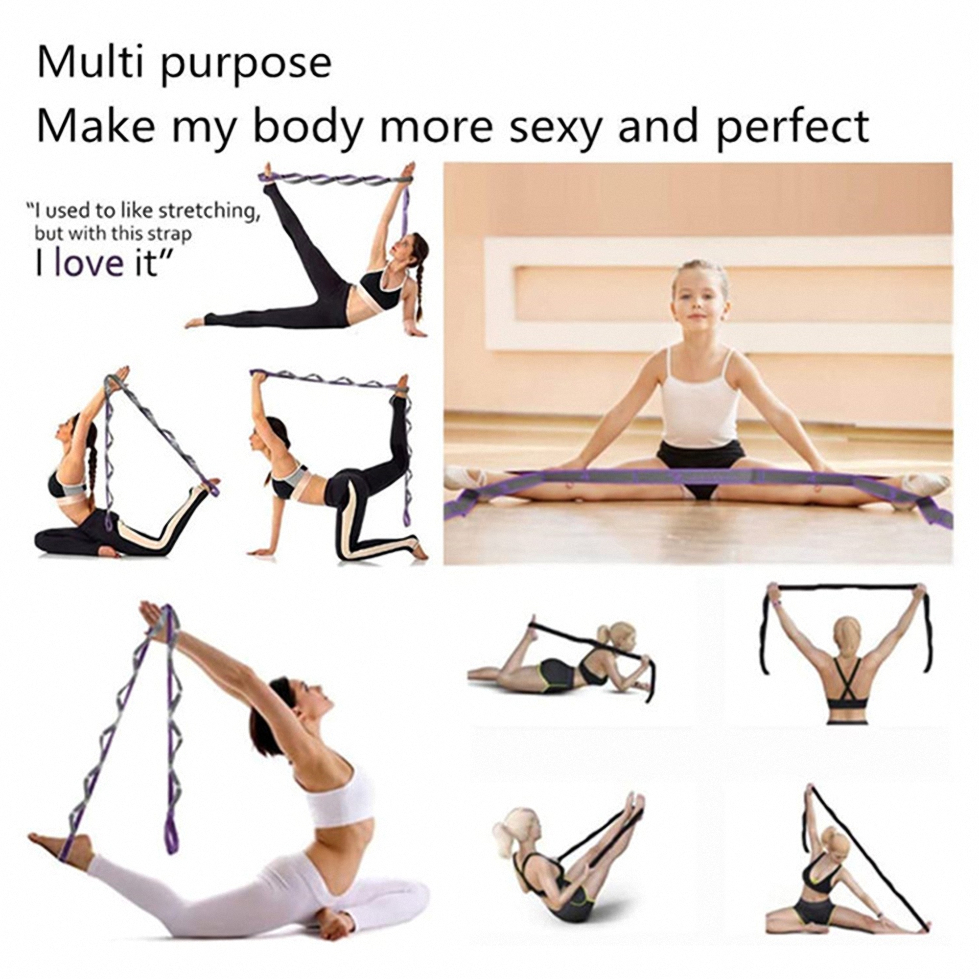 Yoga Exercise Resistance Band Set 3