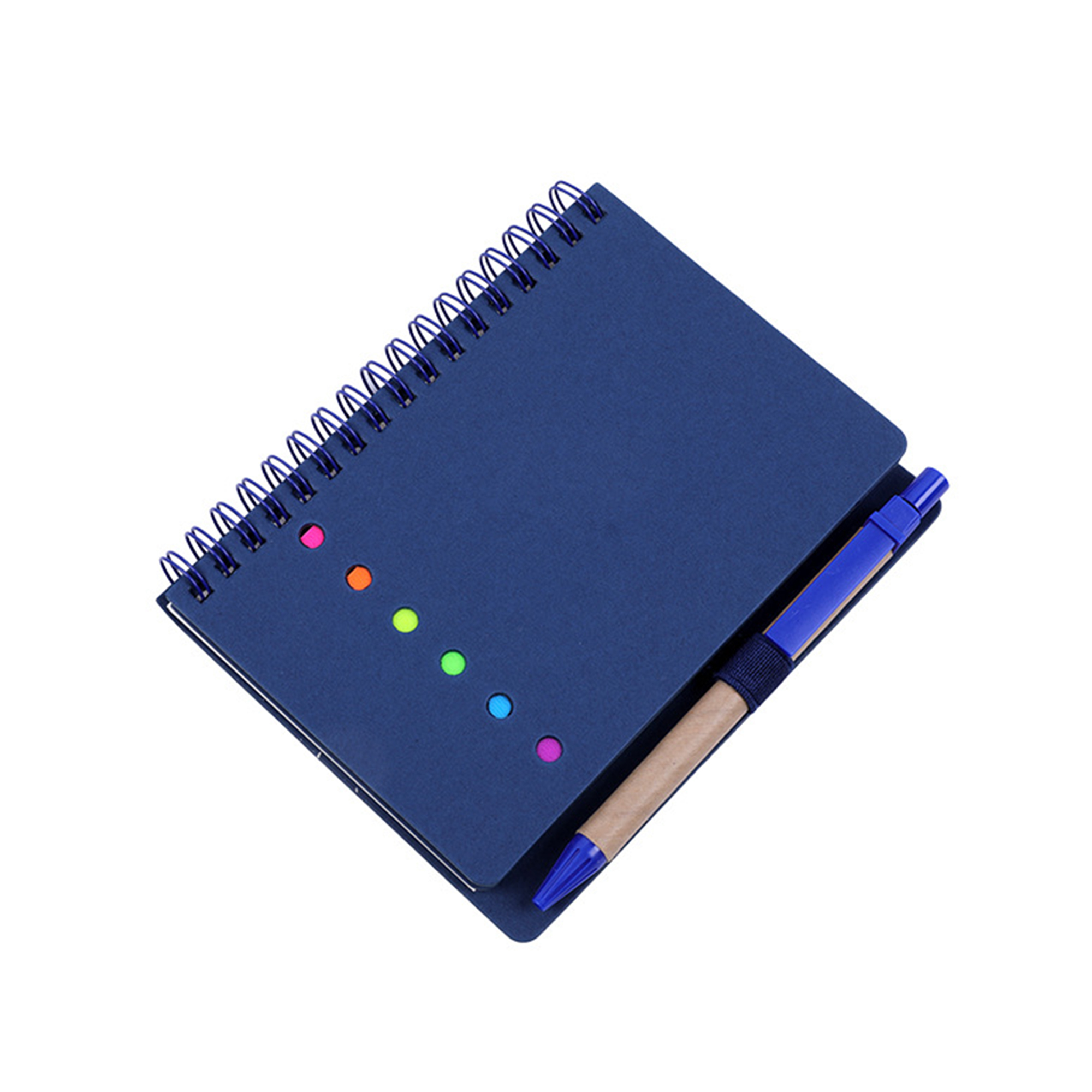 Spiral Bound Notebook Set With Ballpoint Pen And Sticky Notes 1