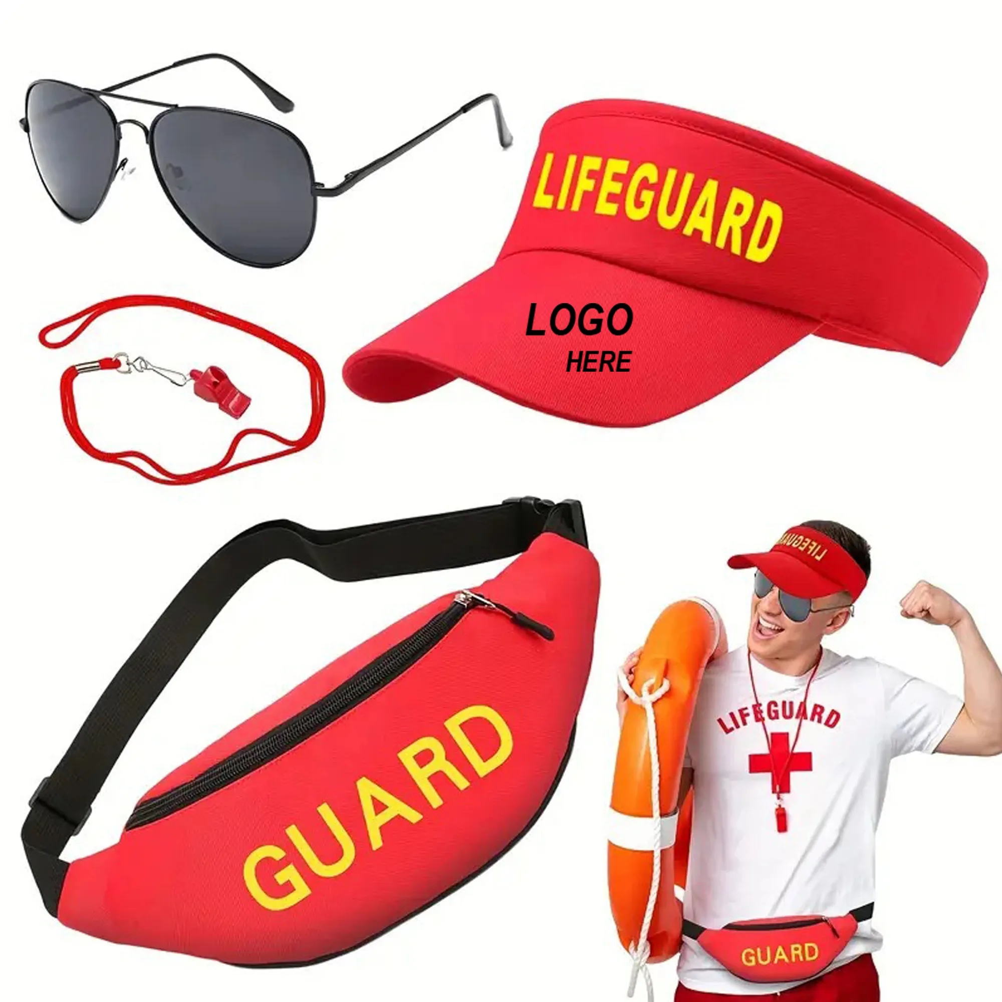 Life Guard Costume Accessories Set 2