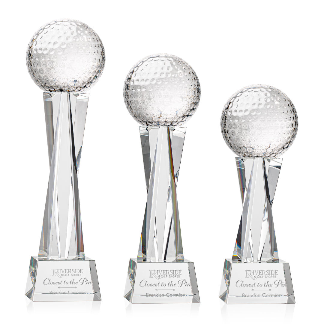 Golf Ball Award on Grafton Base - Clear
