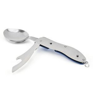 4 In 1 Stainless Steel Camping Utensils Cutlery Set 3
