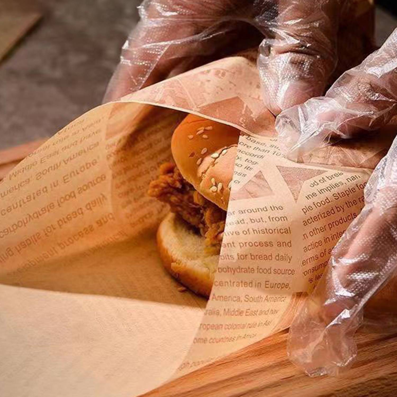 200Pcs Disposable Cooked Food Paper 7