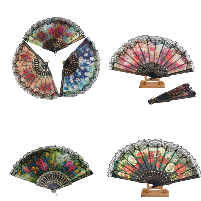 Lace Folding Hand Fan 2