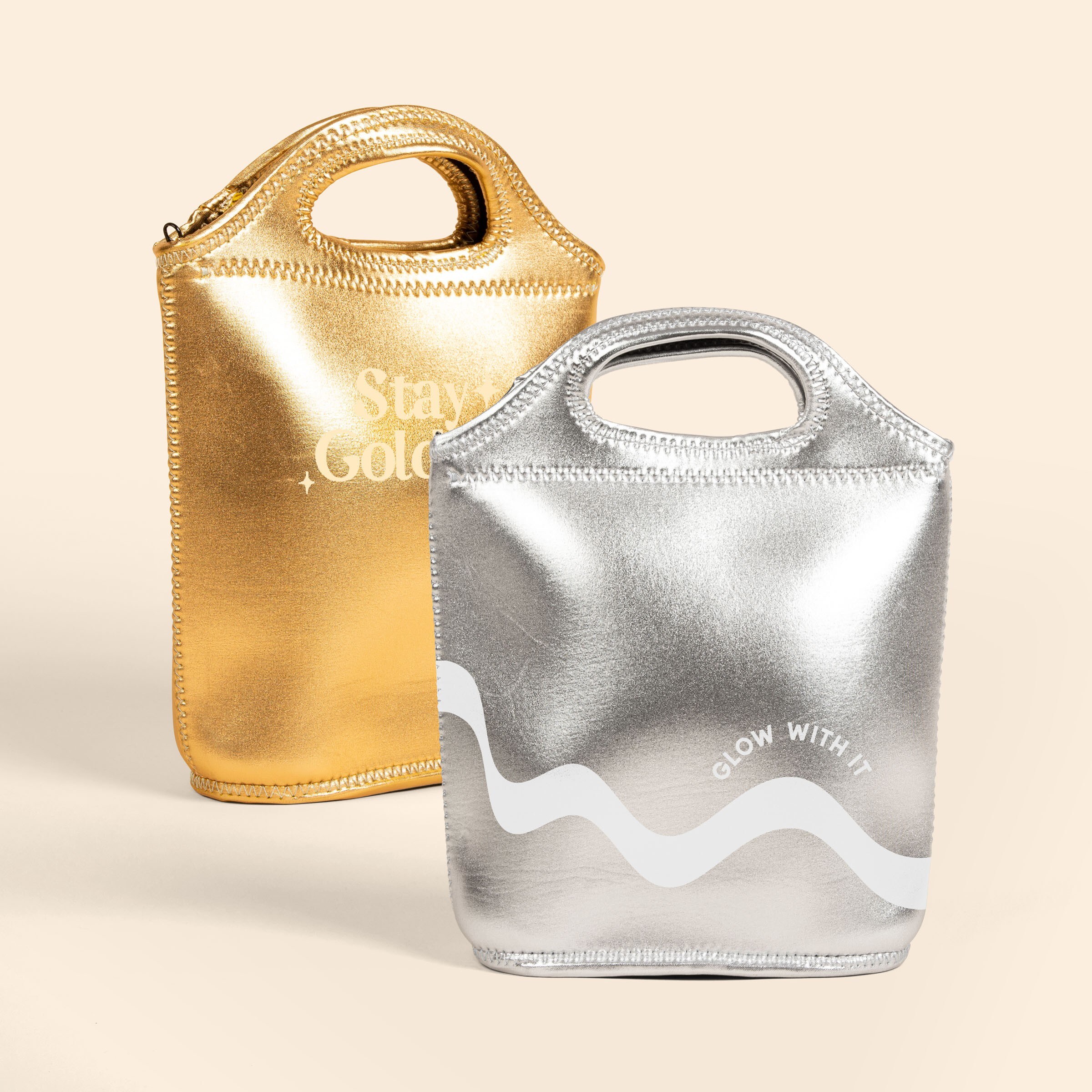 VENTI - METALLIC NEOPRENE LUNCH BAG