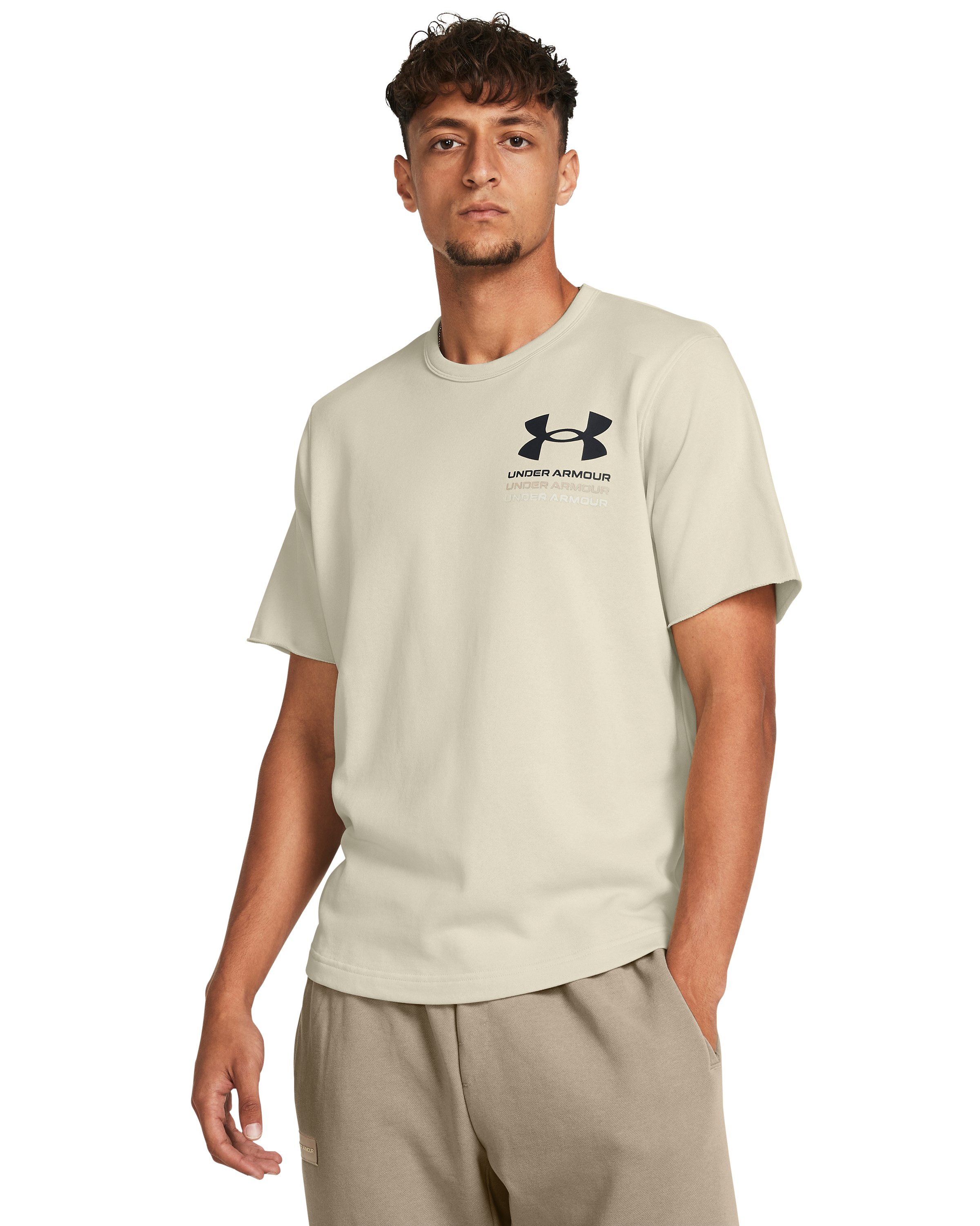 UA Rival Terry Colorblock Men's Short Sleeve 5