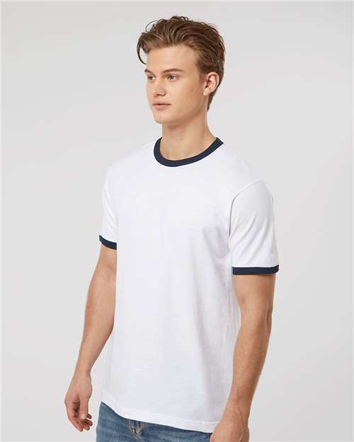 Unisex Fine Jersey Ringer T-Shirt - 246 121