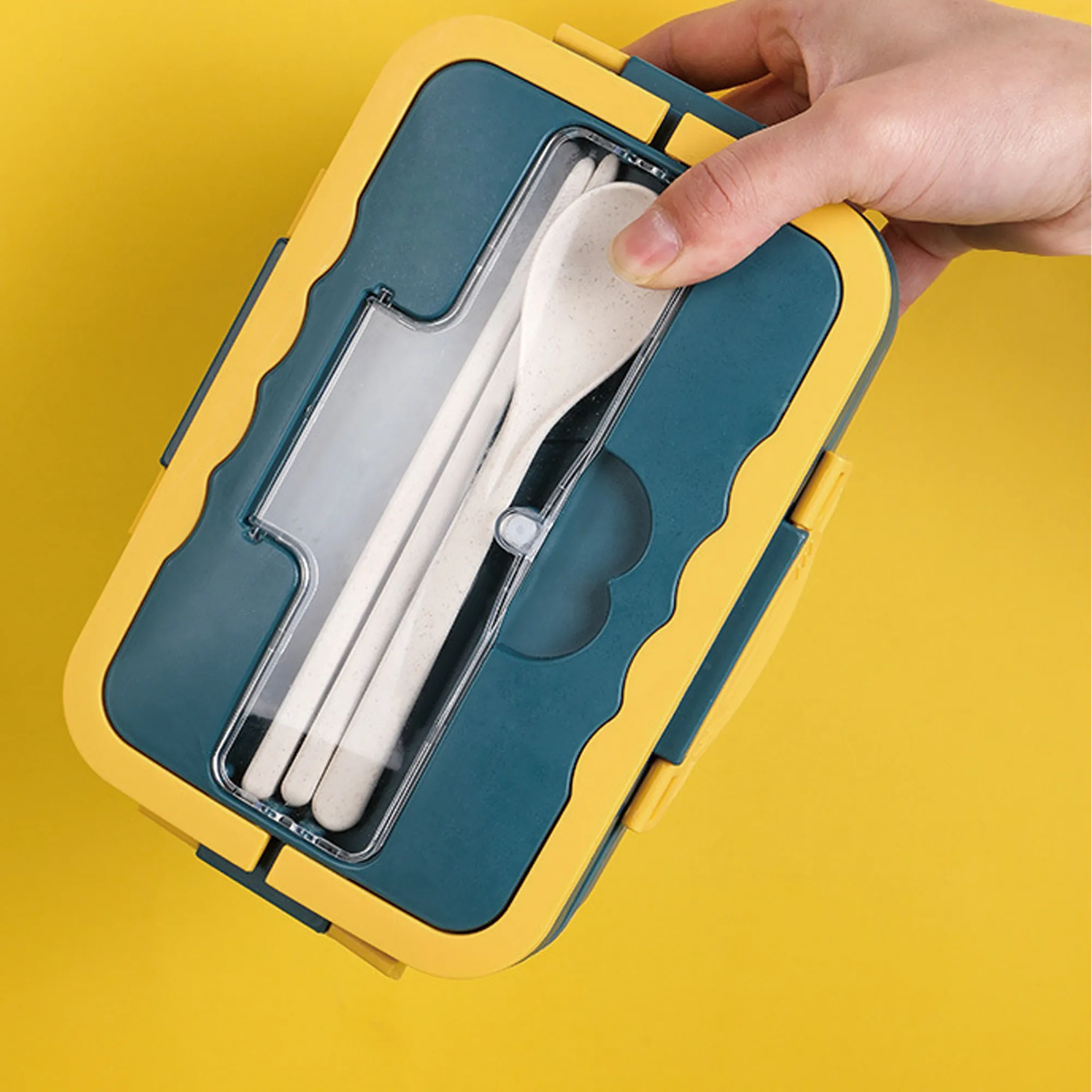 Bento Lunch Box Tableware Set Wheat Straw Material 3