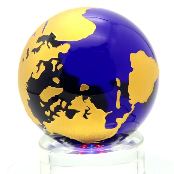 Crystal Globe Paperweight 5