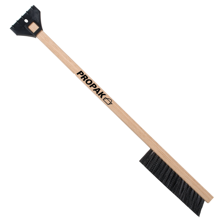 24" Wood Snowbrush w/ Ice Scraper 2