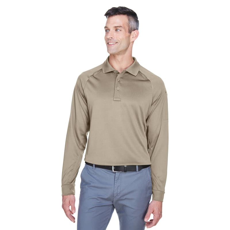 Harriton Men's Advantage Snag Protection Plus Long-Sleeve Tactical Polo 25