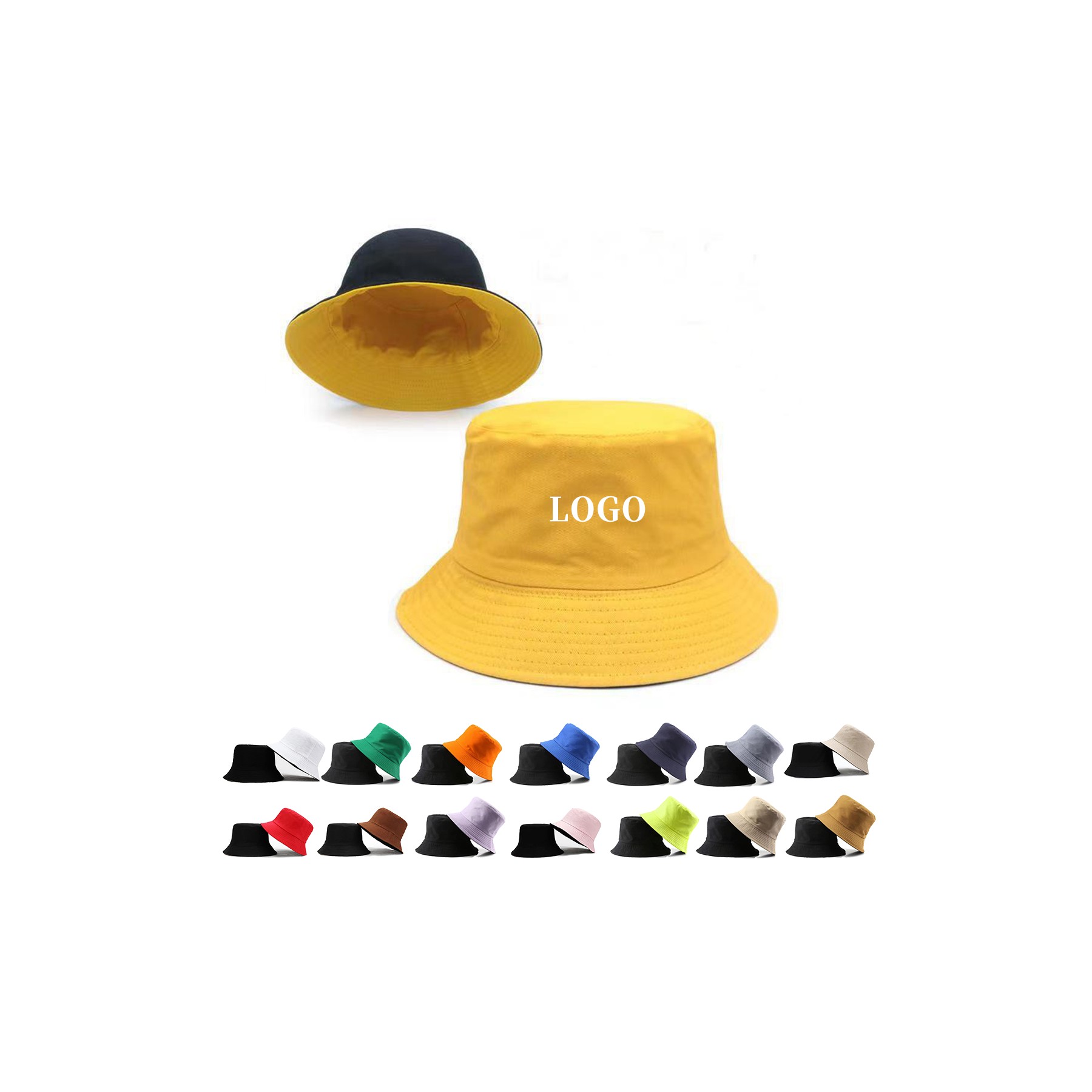 Reversible Bucket Hats w/ Dye-Sublimation on Both Sides