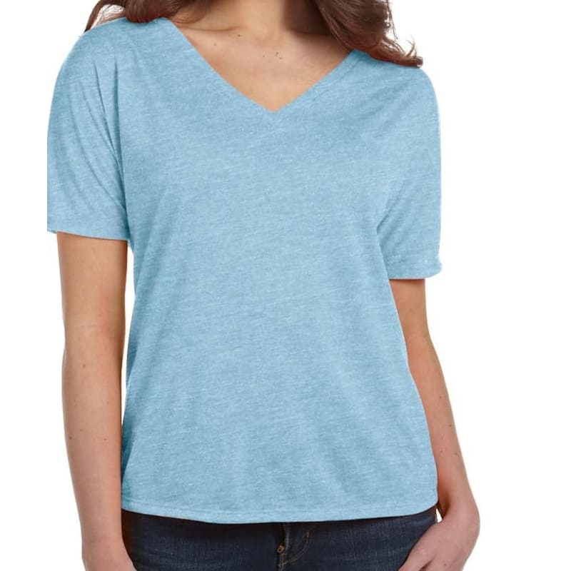 Bella Ladies Slouchy V-Neck T-Shirt 16