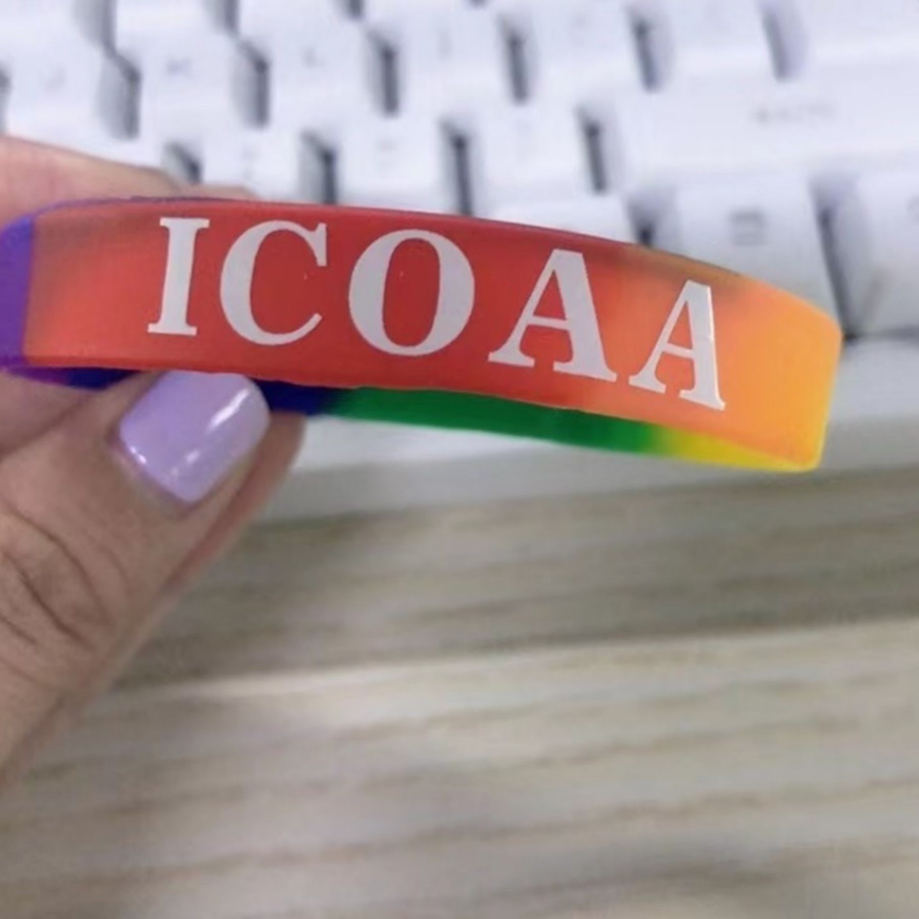 Gay Pride Wristbands Lesbian Rainbow Silicone Bracelets 5