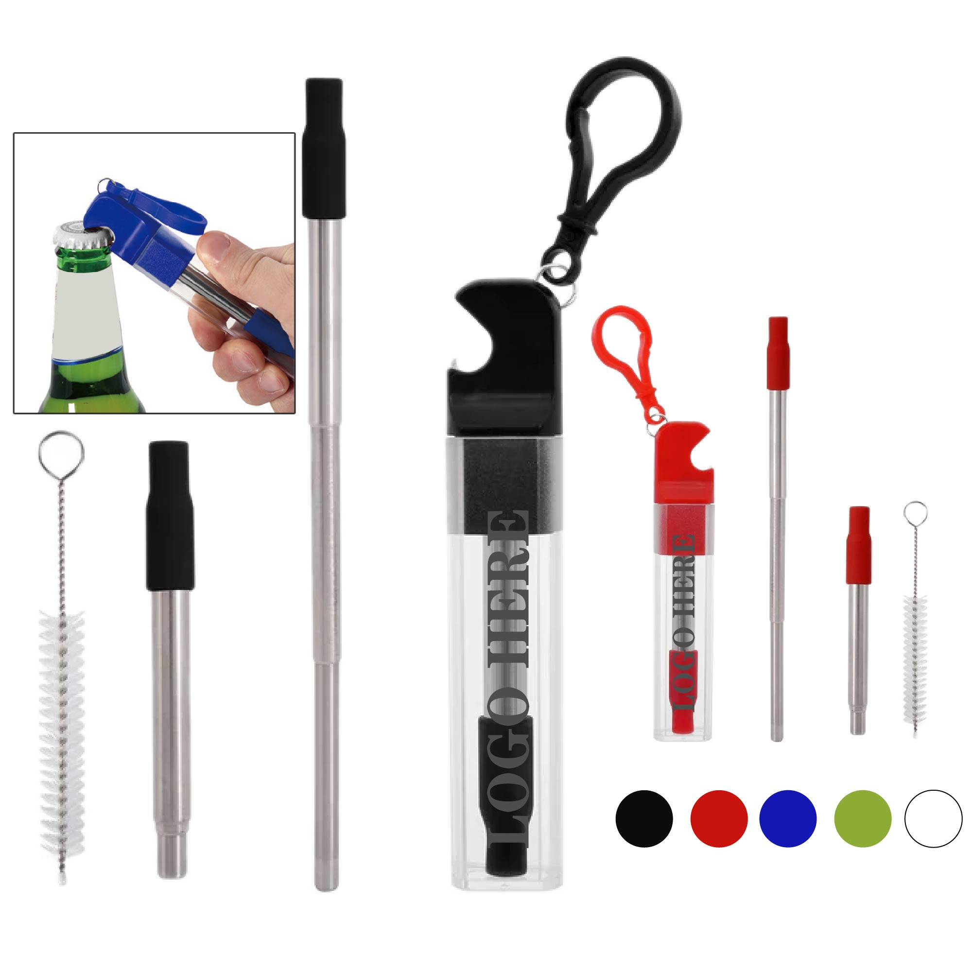 Stainless Steel Straw Reusable Travel Kit 1