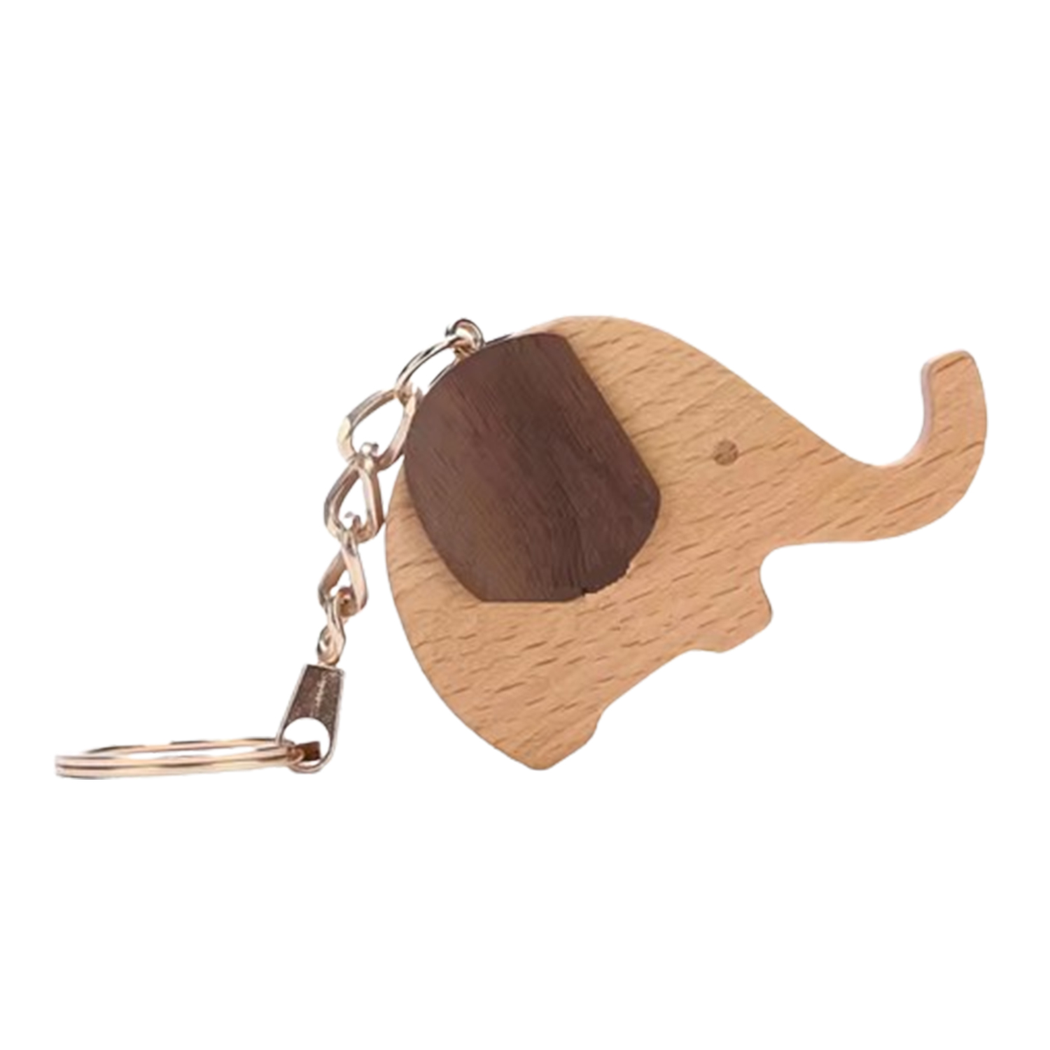 Wooden Elephant Shaped Keychain 5