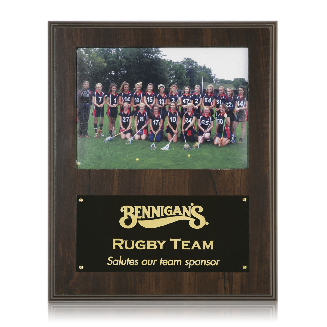 Photo Plaque - Walnut Finish 2