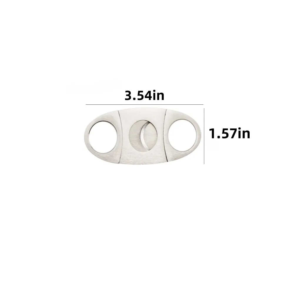 Stainless Steel Double Guillotine Cigar Cutter 3