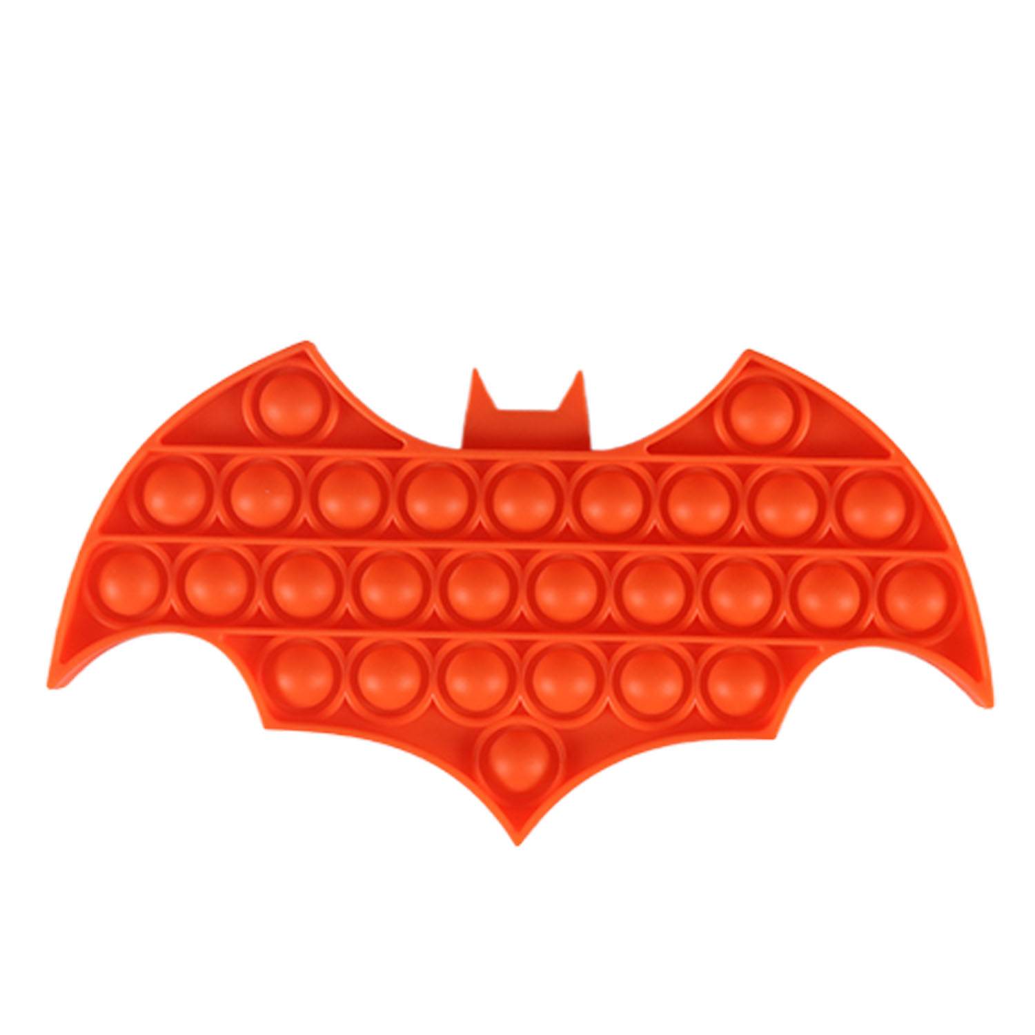 Halloween Colorful Bat Shaped Push Pop Bubble Ball Toy 5