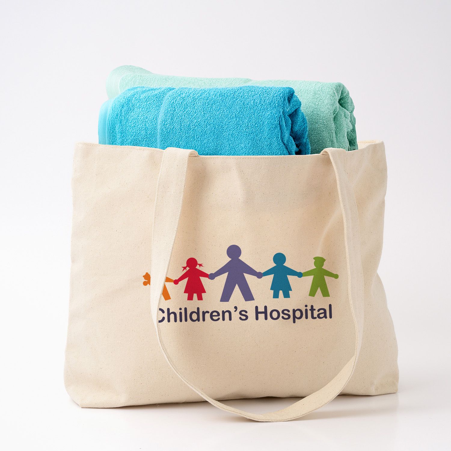 FULL COLOR ZIPPERED COTTON CANVAS TOTE 12 OZ