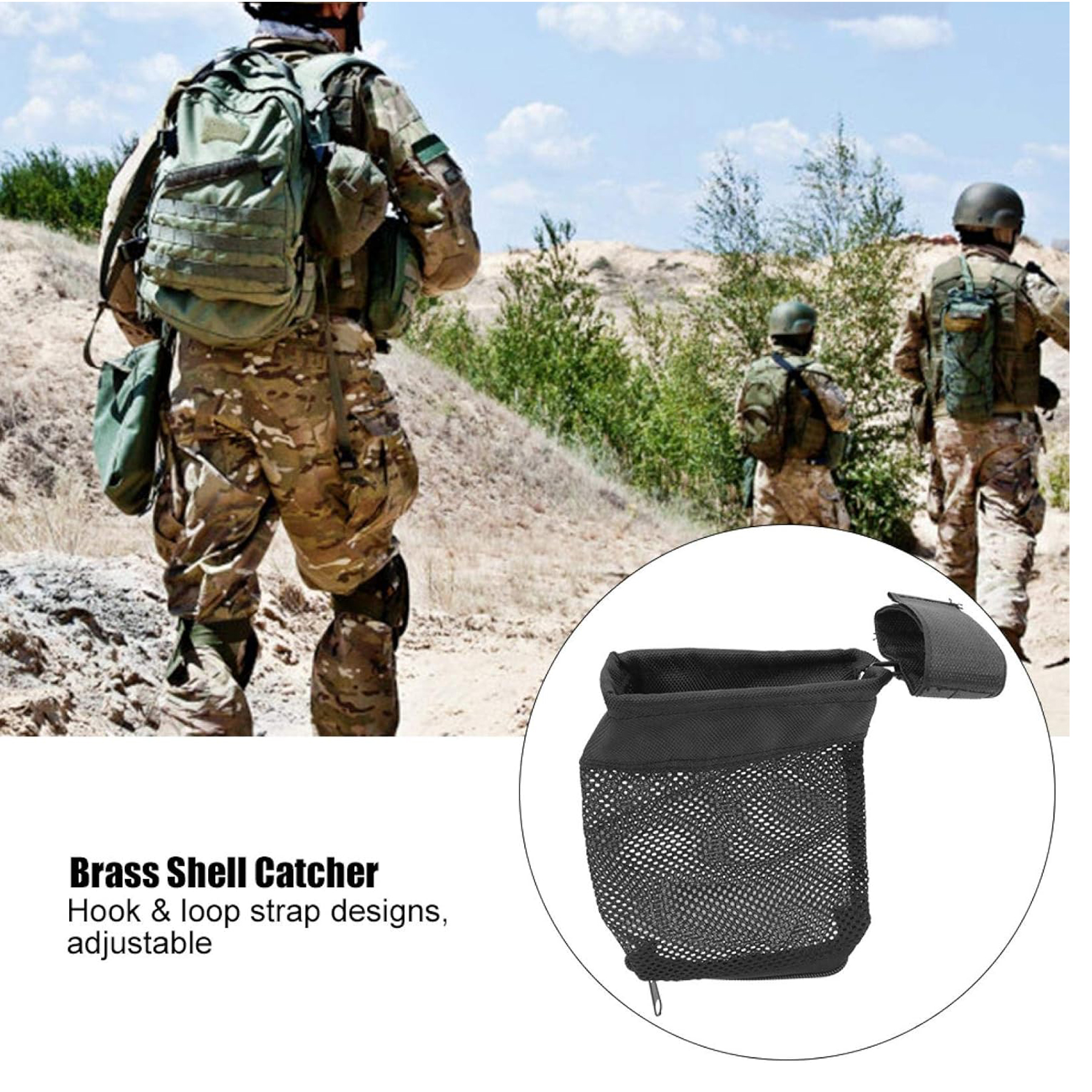 Brass Shell Catcher with Nylon Mesh Bag for Shooting 3