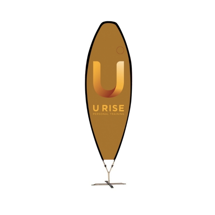 Bullet Flag™ - Printed Advertising Surfer Flag Banner, 12' 8