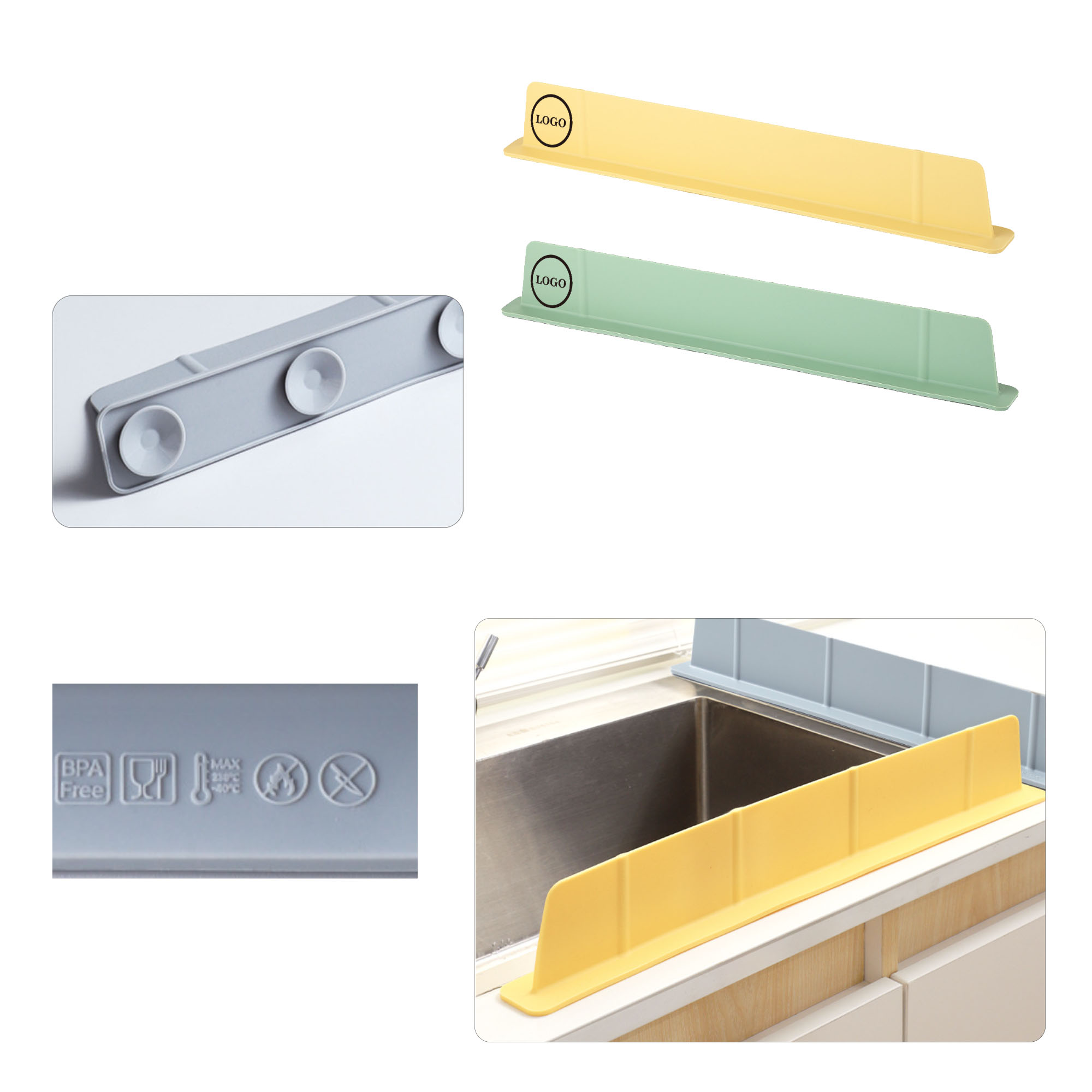 MOQ100 Kitchen Sink Splash Guard 3