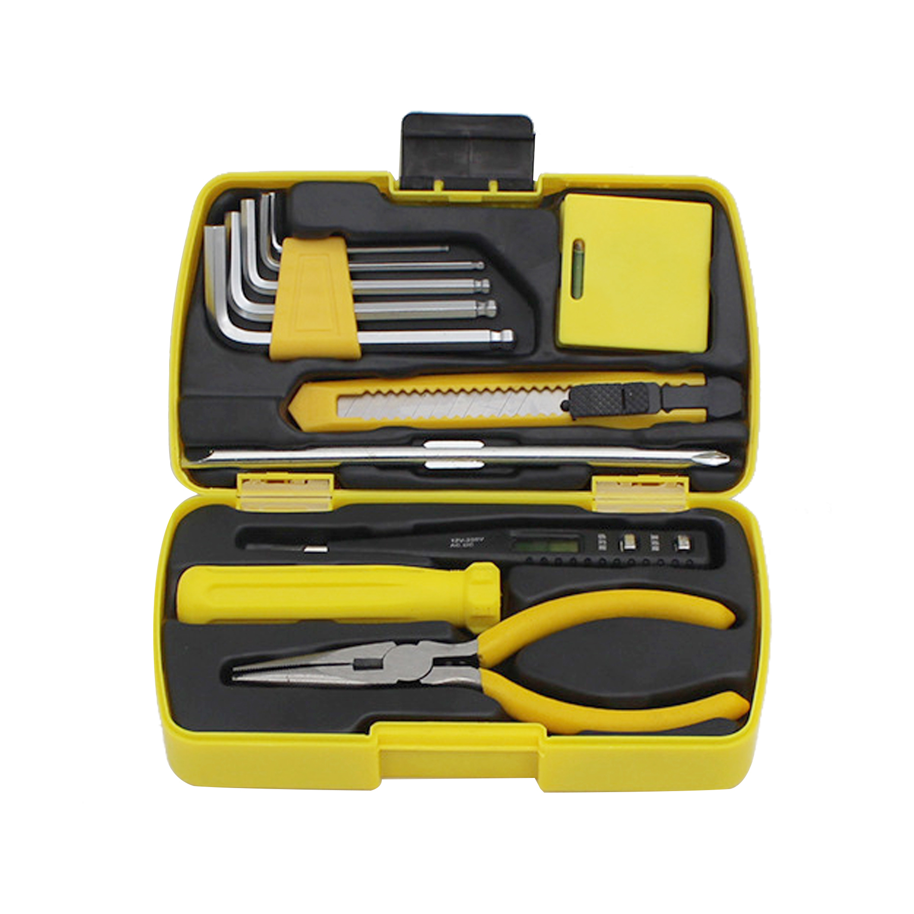 HandyPro 10pc Mini Furniture Tool Set with Hex Keys, Utility Knife, and Pliers 4