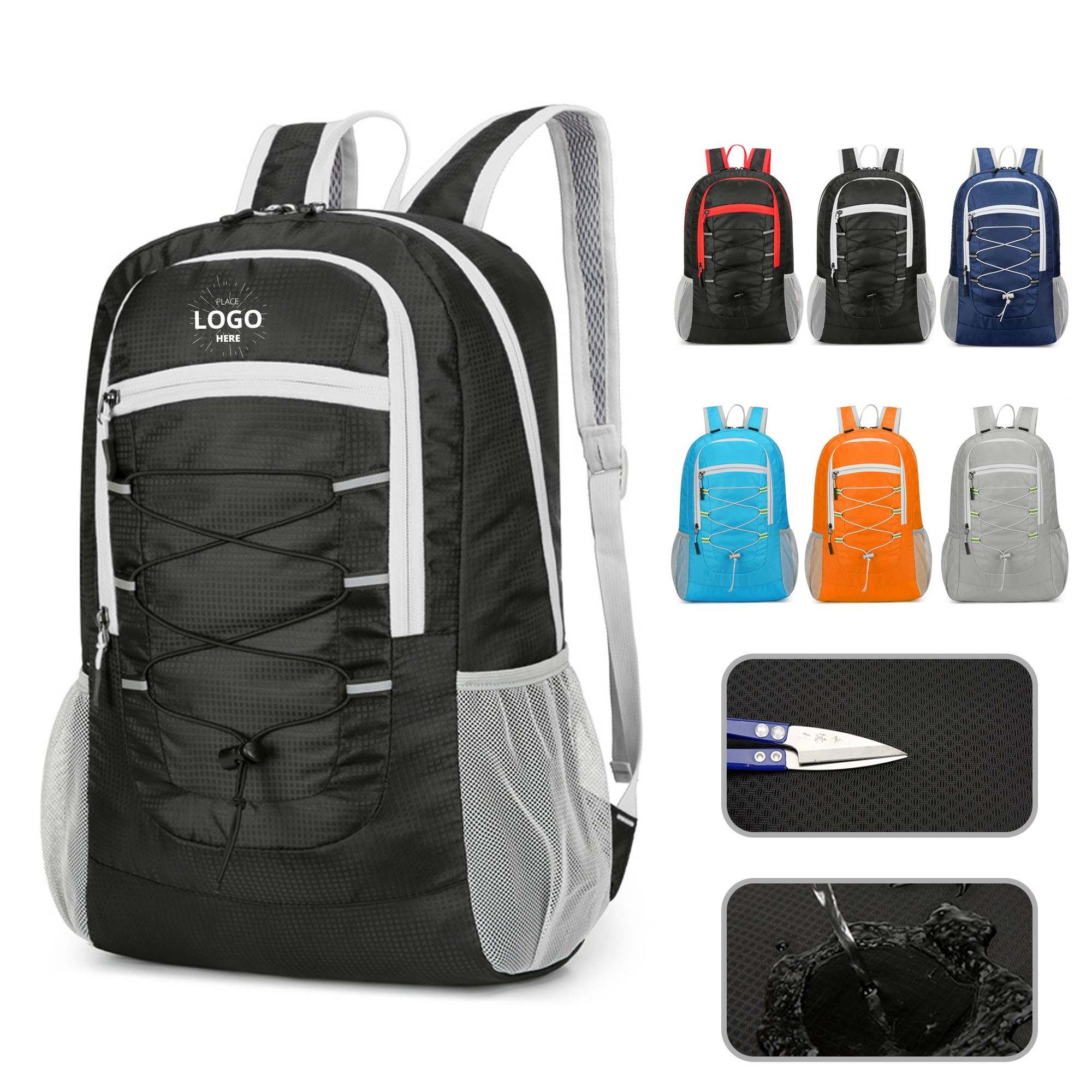 Portable Travel Sports Drawstring Backpack 2