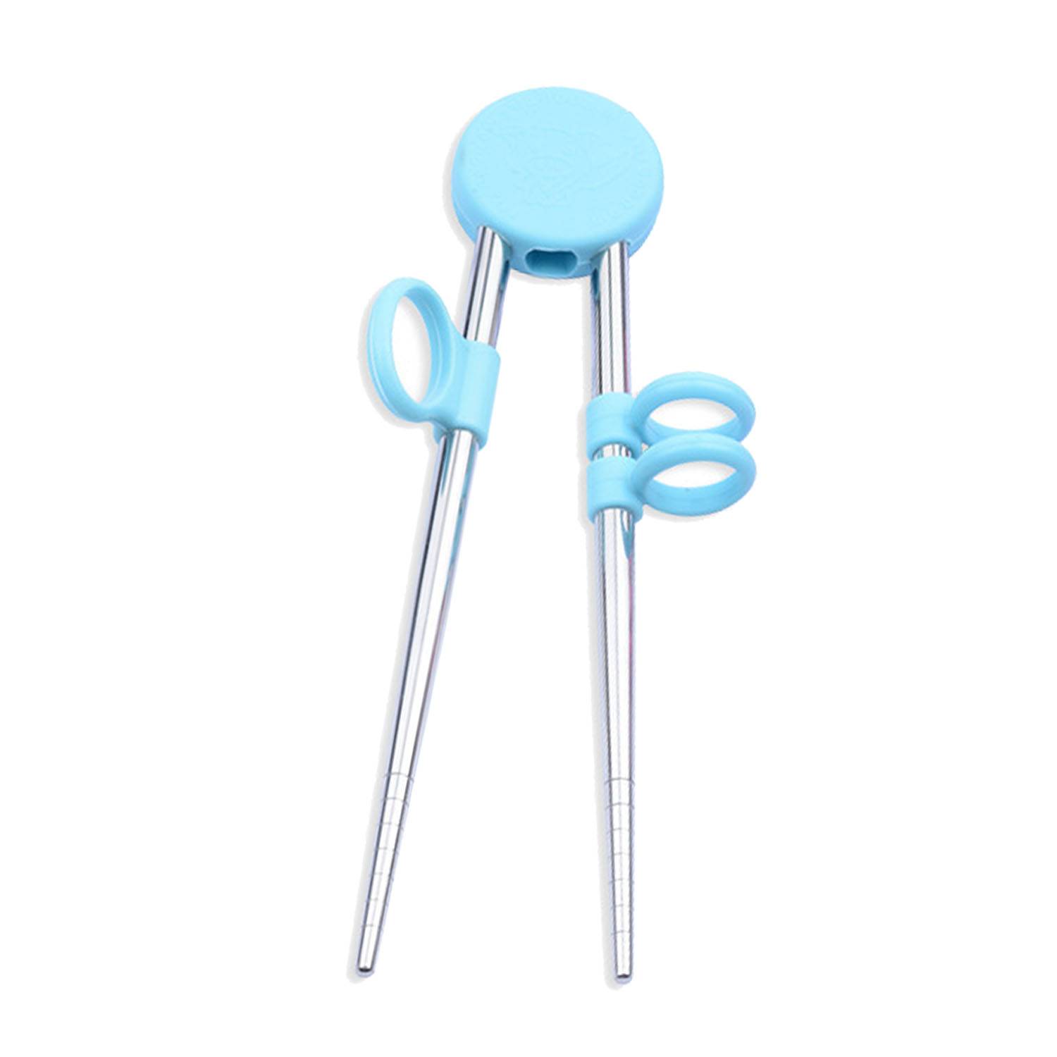 304 Stainless Steel Silicone Kids Training Chopsticks 5