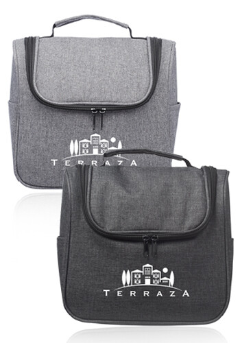 Road Trip Heathered Toiletry Bags