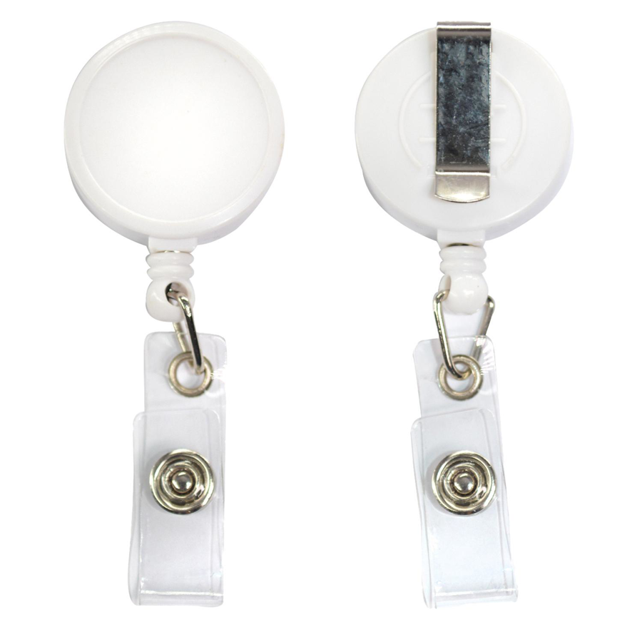 Large Circular Badge Reel w/ Belt Clip 2
