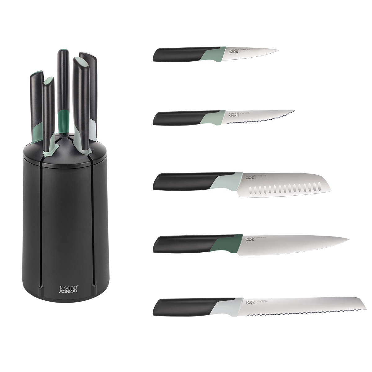 Joseph Joseph® Elevate™ Green Knives Carousel Set 8