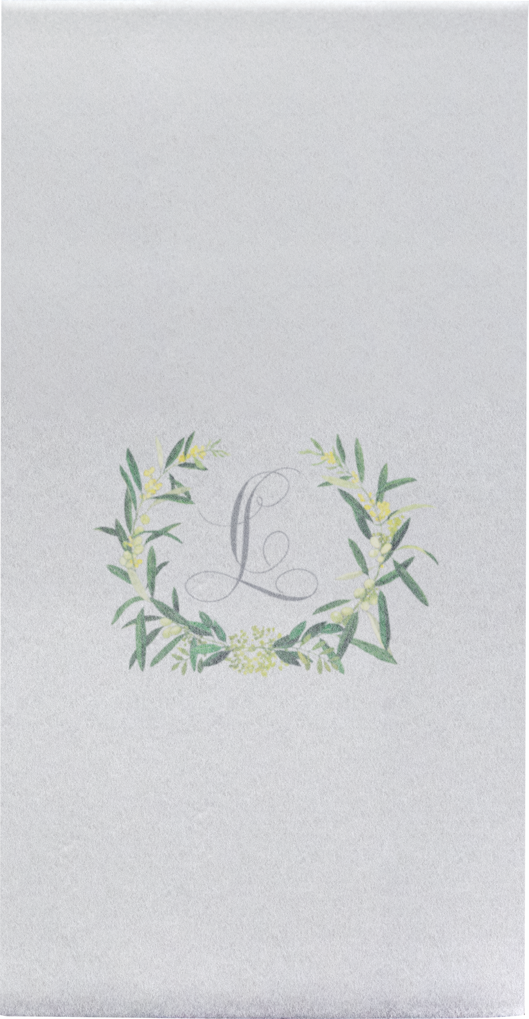 Almost Linen Guest Towel Napkin 1 Ply Heavy Weight 1/6 Fold White Digital Print 7