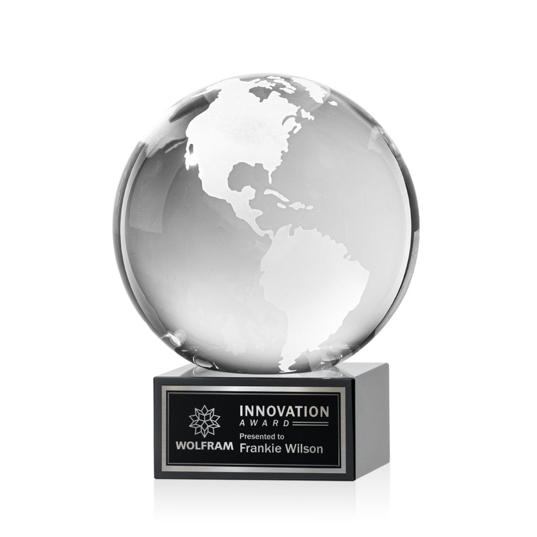 Globe Award on Hancock Base - Black 8