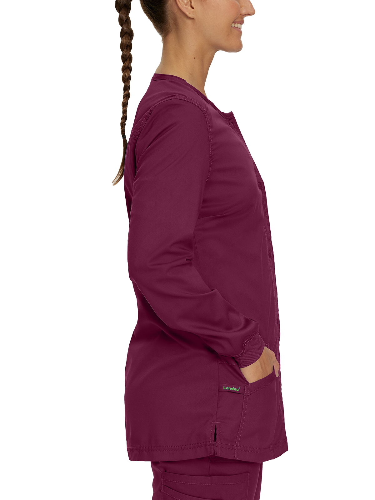 Landau - ProFlex - Women's Three-Pocket Snap Front Jacket 14