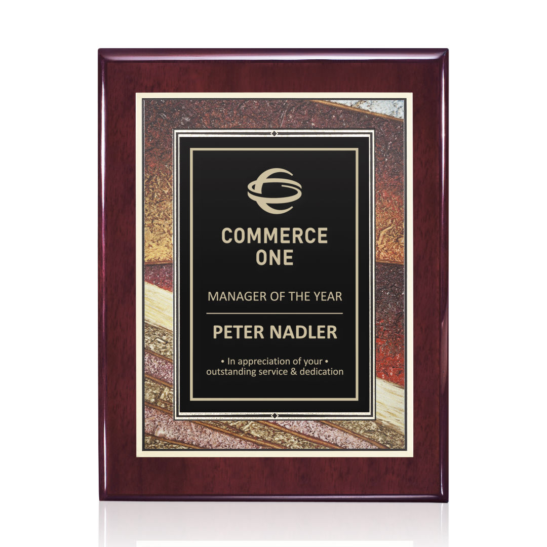 Oakleigh/Albina Plaque - Rosewood Finish 4