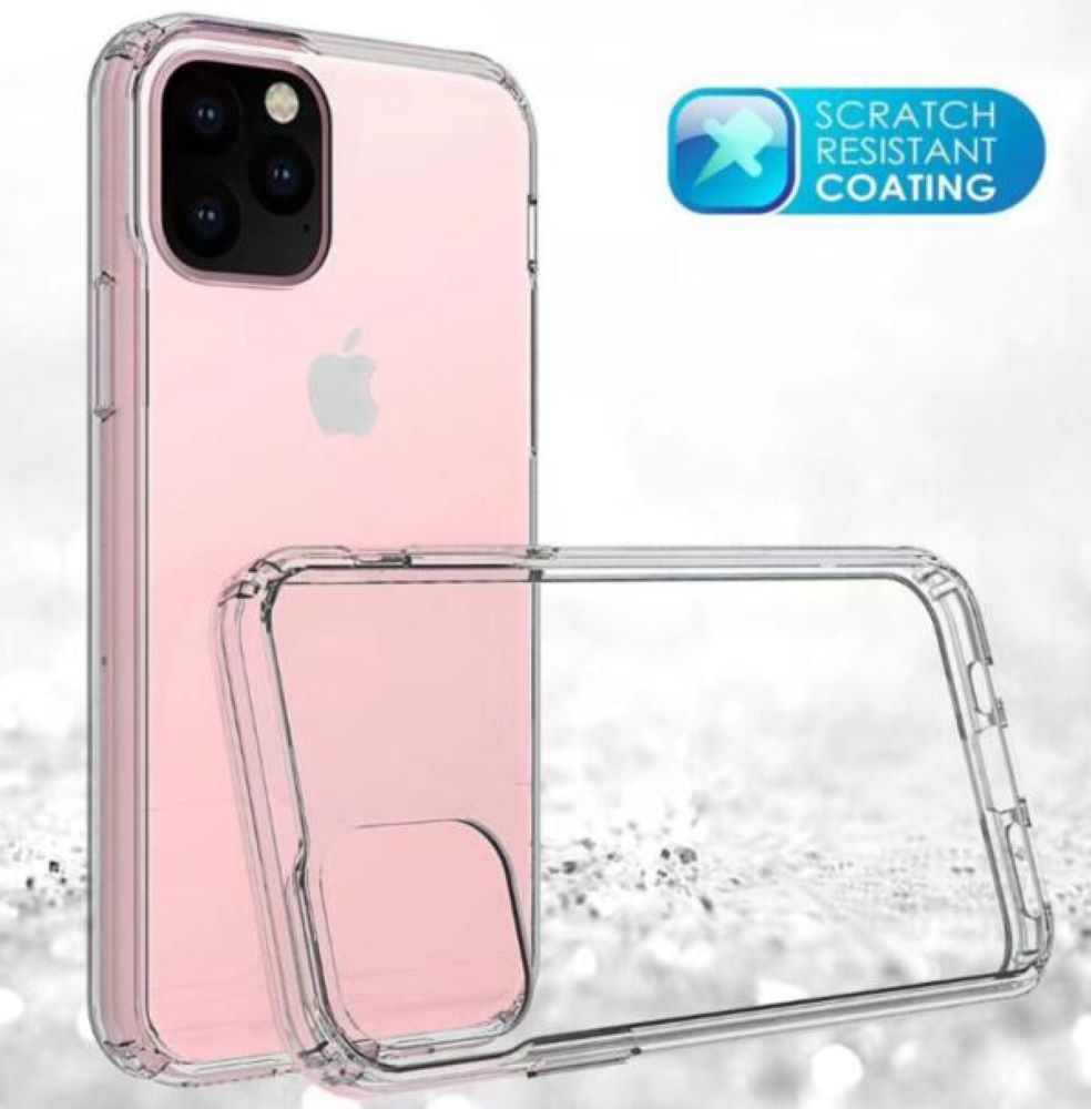 iPhone 11 Pro Max Clear Hard Shell Case w/TPU Bumpers