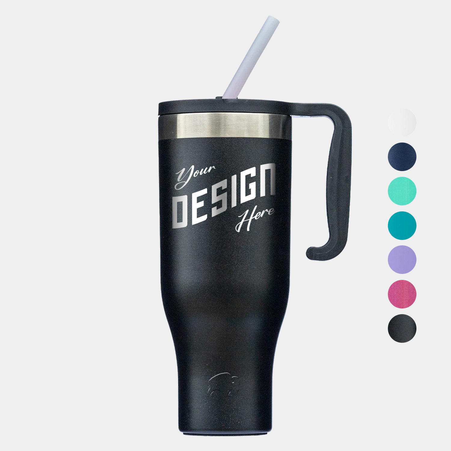 40 oz Bison® Stainless Steel Insulated Ceramic Lined Tumbler w/ Straw 2