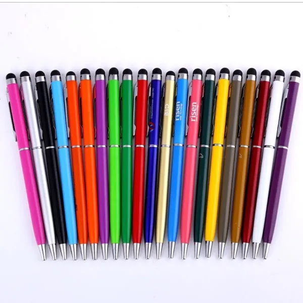 Promotional Plastic Slim Twist Stylus Pen 4