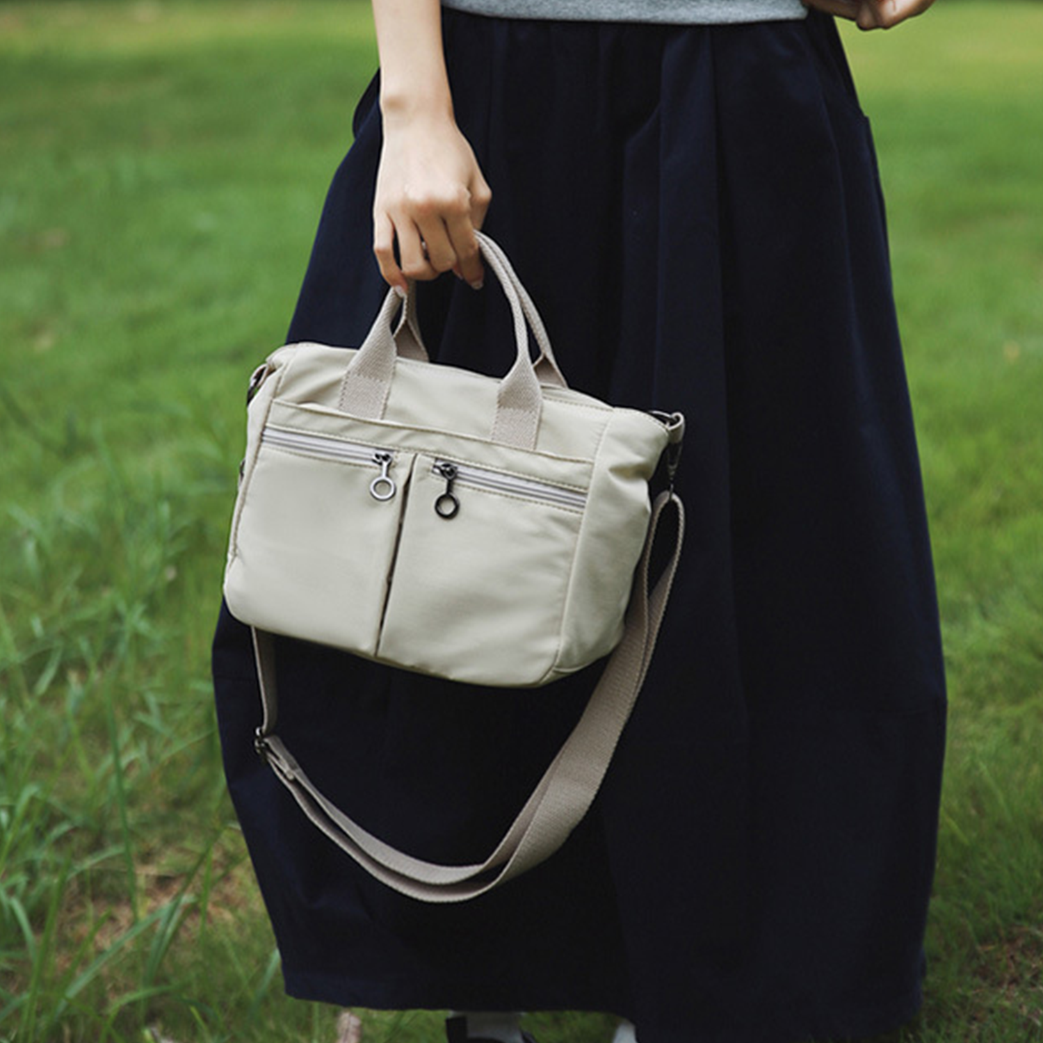 Nylon Lightweight Crossbody Tote Bag 6