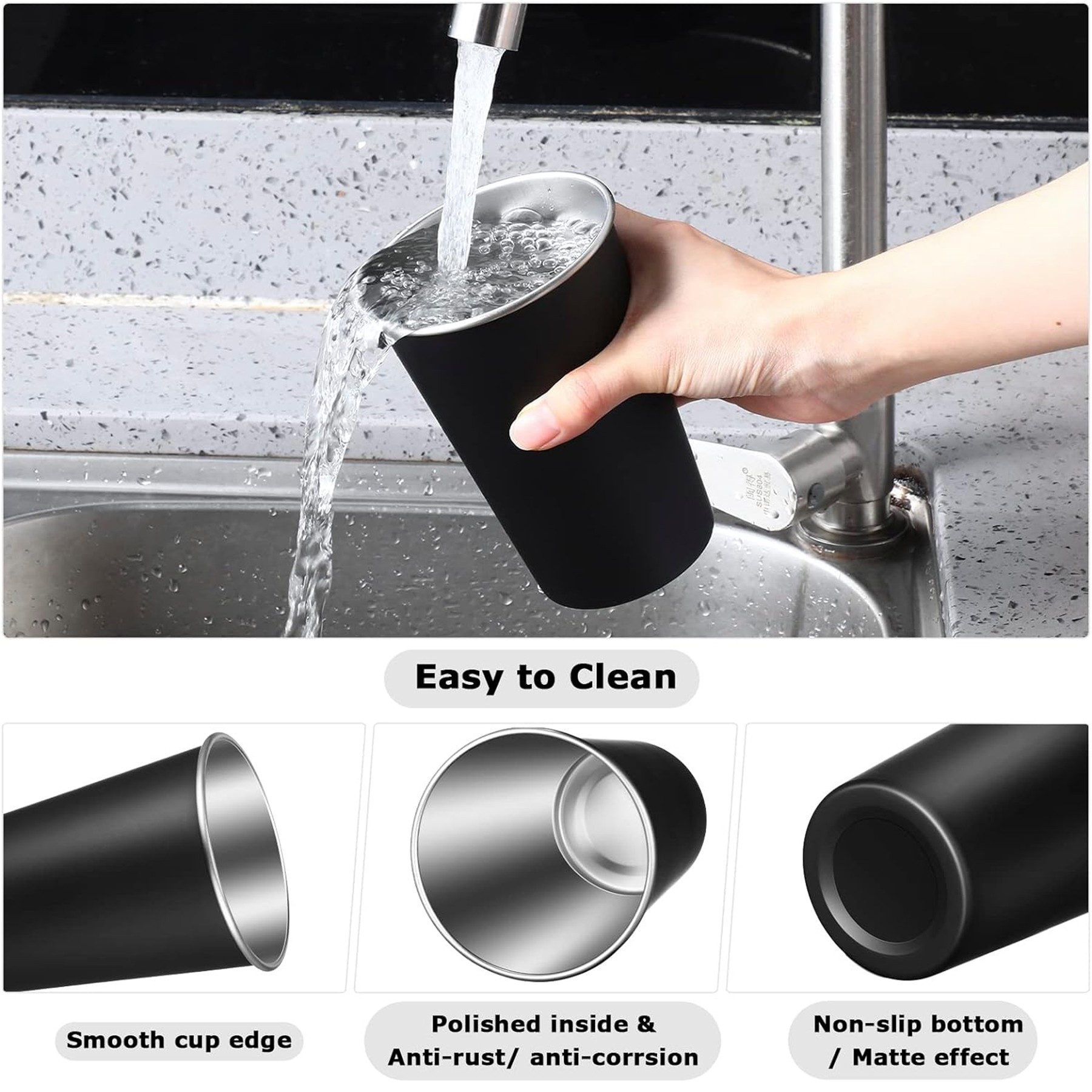 16oz Stainless Steel Pint Cup 2
