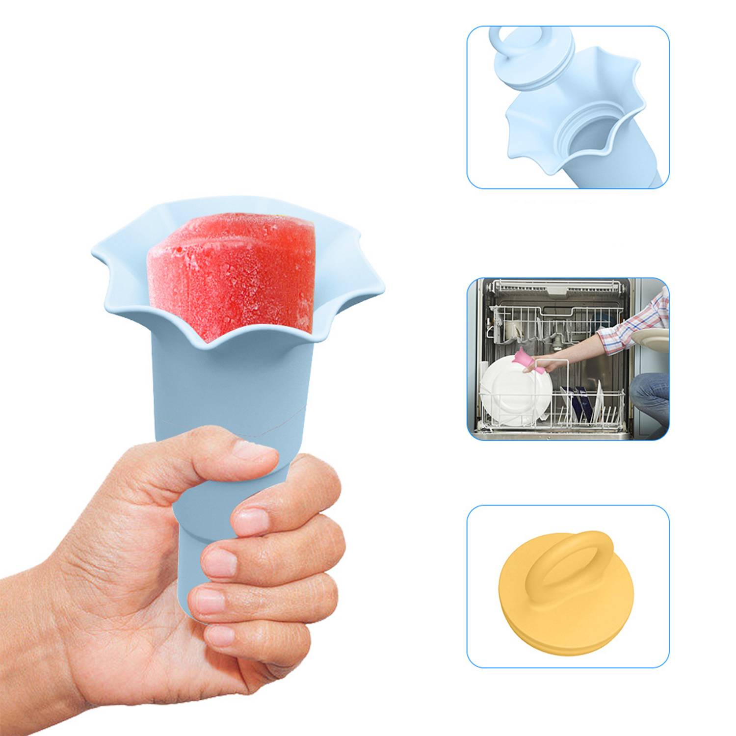 Foldable silicone ice cream cone 5