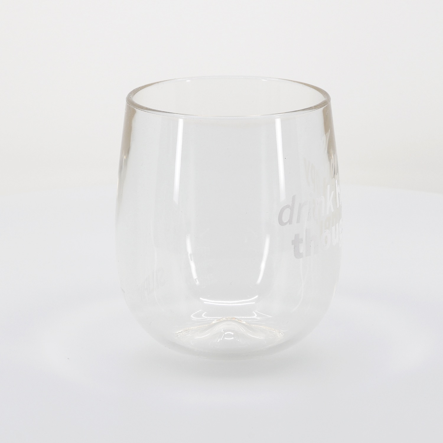 Silipint® Clear Stemless Wine Glass - 12 oz. 74